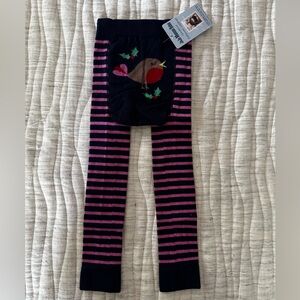 Jojo Maman Bébé Robin stripped leggings 2-3 years NWT